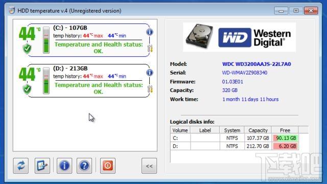 HDD Temperature,HDD Temperature下载,检侦测硬盘温度