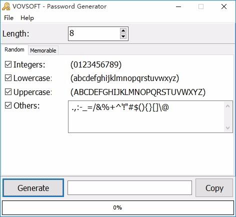Vov Password Generator下载,密码生成器,密码生成
